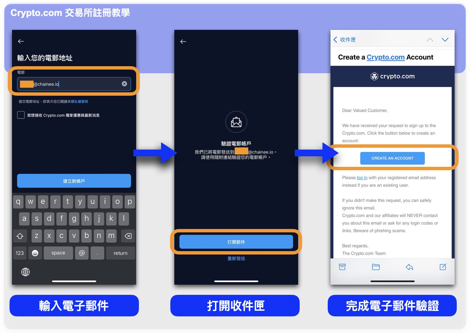 第二步:驗證電子郵件
