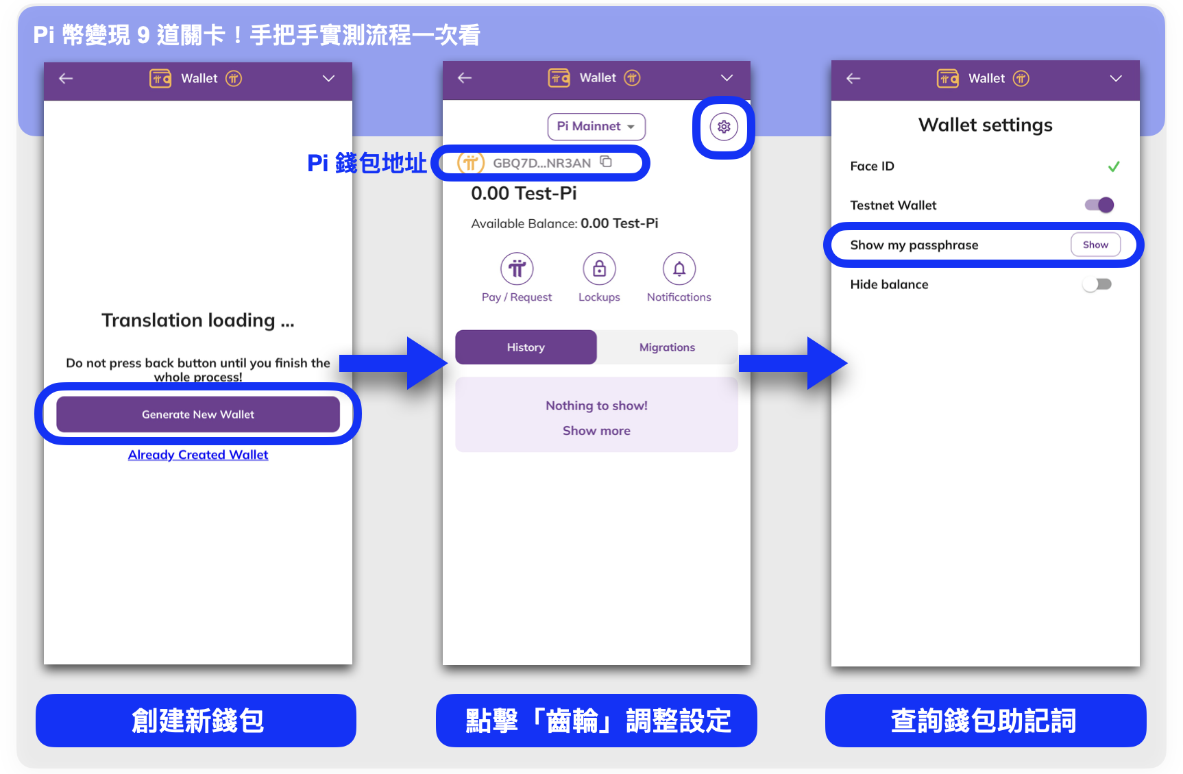 第 2 關:創建一個 Pi 錢包